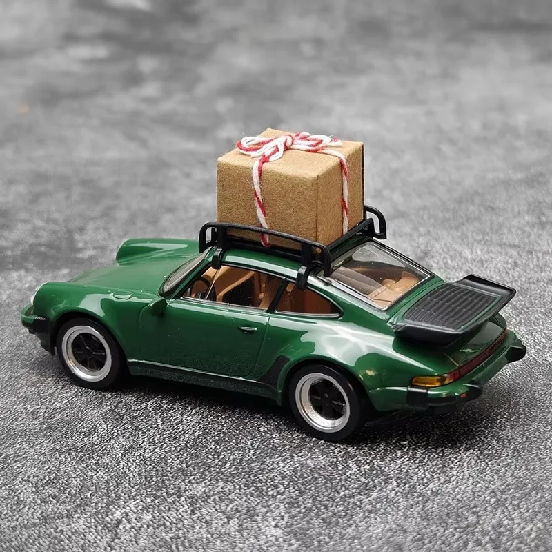 NOREV Diecast 1:43 Christmas Edition 911 Turbo 1978 Alloy Car Model Static Collection Decorated Holiday Gifts Toys