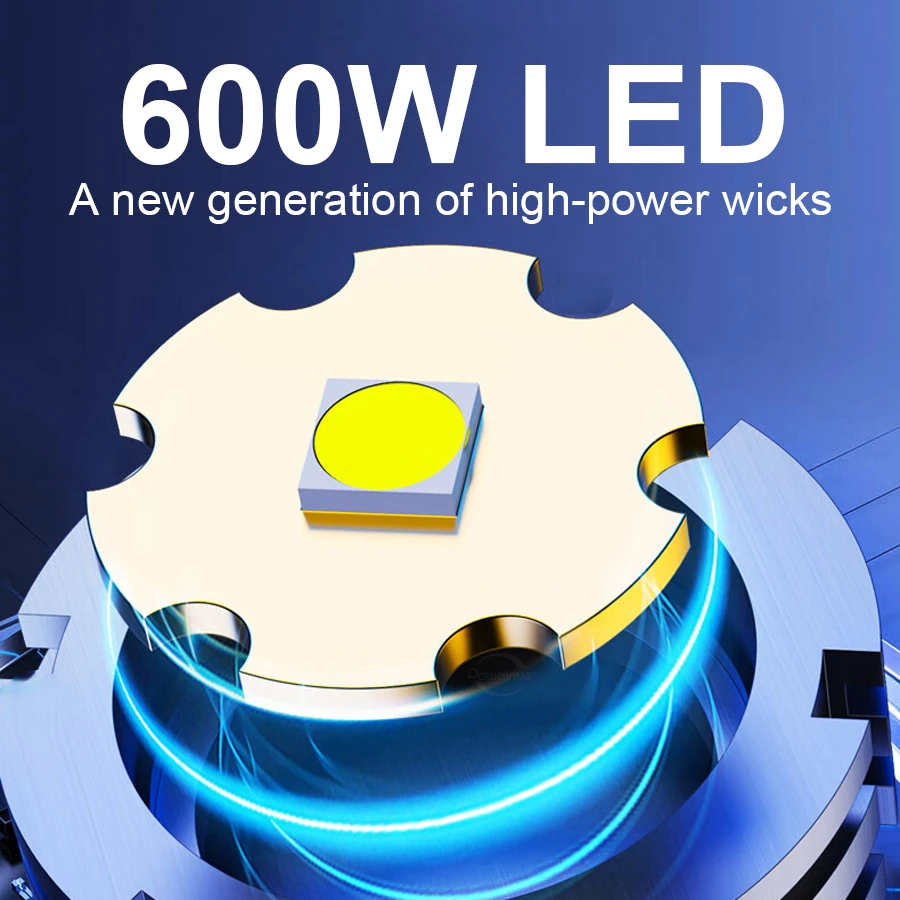 Most Powerful Strong Light Flashlight Long Shot Camping Torch Built-in 3*18650 Battery High Power LED Outdoor Tactical Lantern