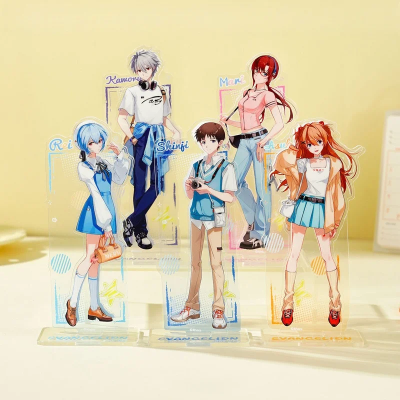 

Genuine In Stock Eva "Day Off" Series Double-Slot Standee Eva Asuka Desktop Decoration High Quality Birthday Surprise Gift