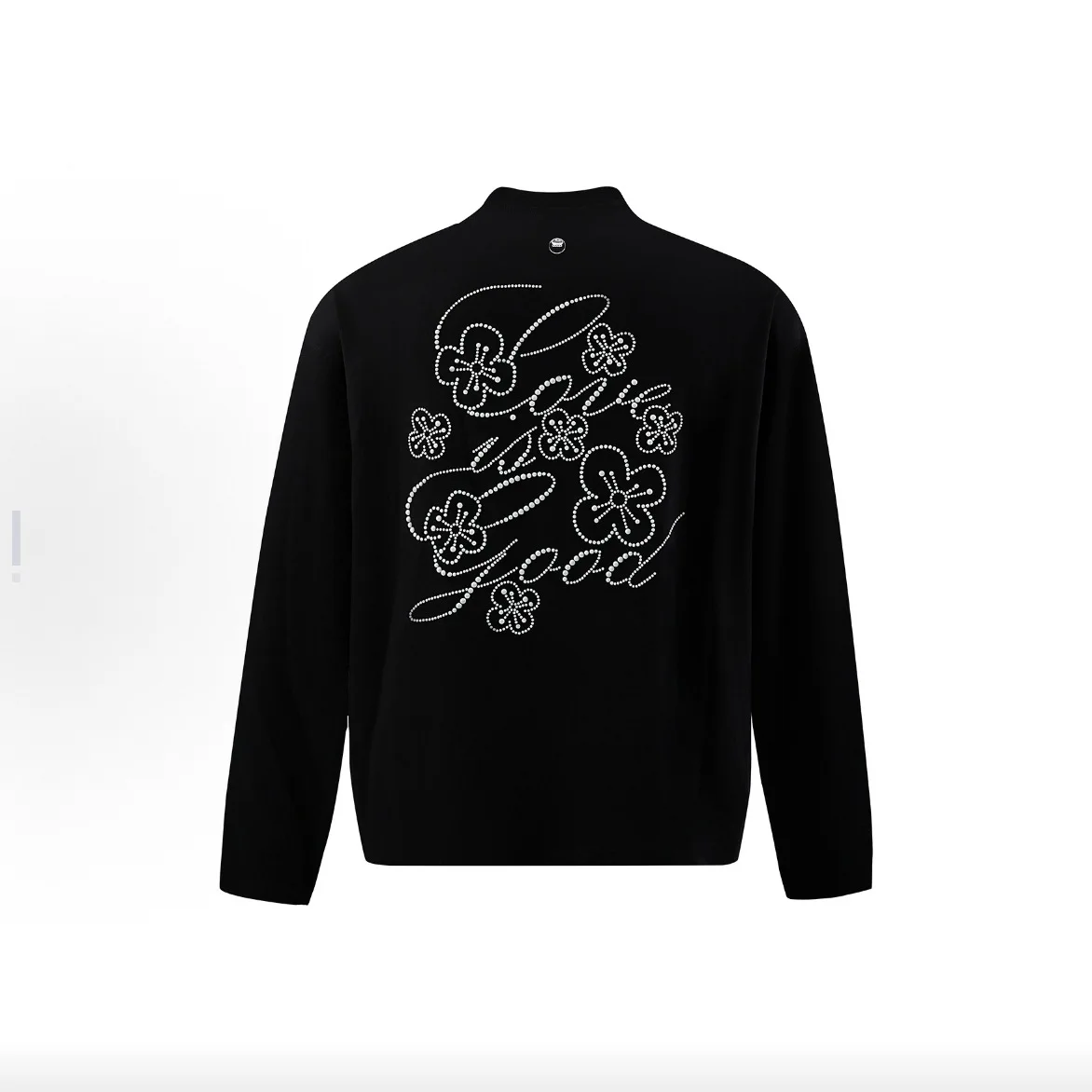 

Good Brand New 2026, футболка для пар с длинными рукавами и цветочной аппликацией и жемчугом