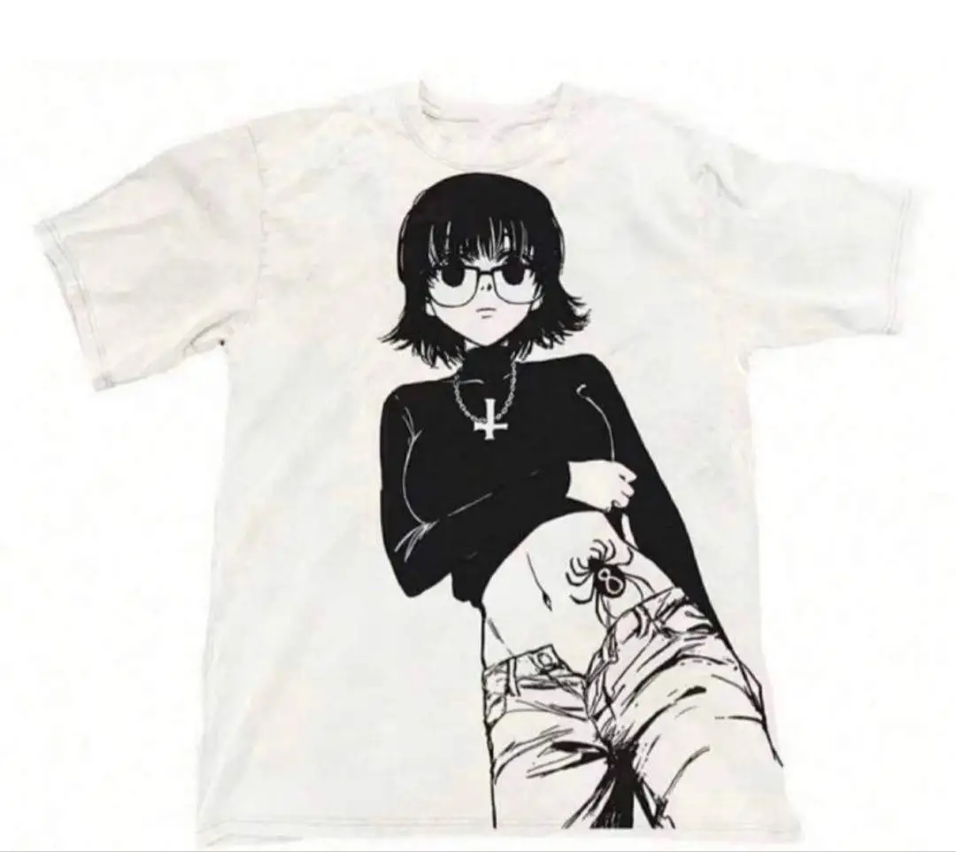 Hunter X Hunter Shizuku Hook Ups Style Vintage Grafik-T-Shirt aus Baumwolle für Herren und Damen, Streetwear-T-Shirt – Detail 9