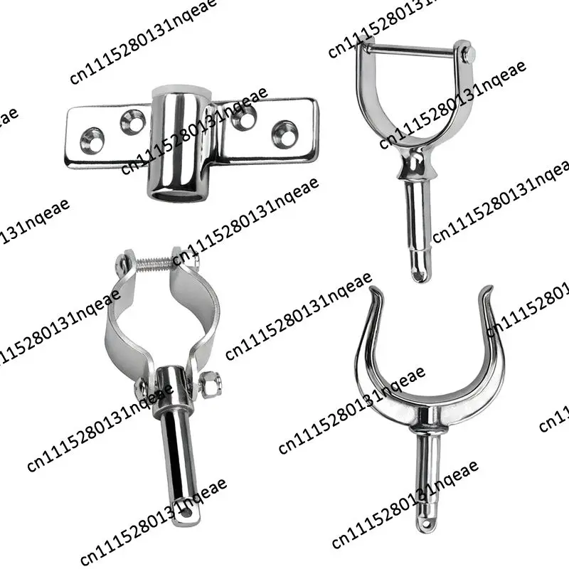 Stainless Steel Paddle Bracket Marine Paddle Frame Socket Yacht Hardware Accessories Paddle Ring Base Fixing Bracket