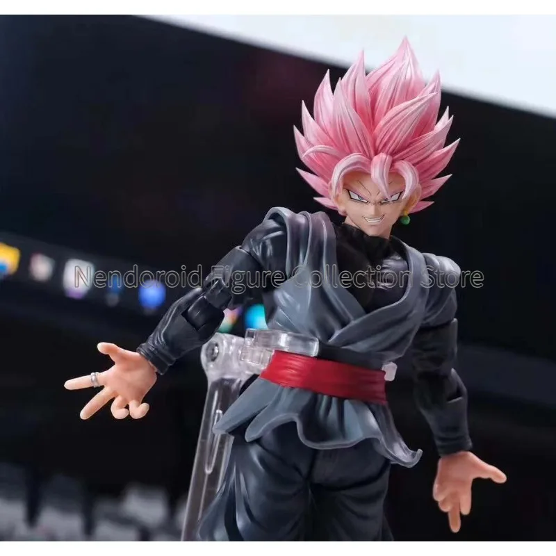 In Stock KK studio Dragon Ball Super - Super Saiyan Rosé - Black Goku Zamas Replacement Head Sculpt for SHF Anime Action Figure view 2