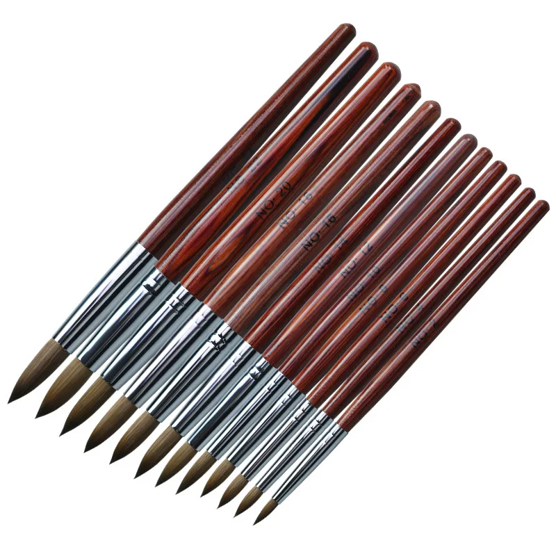 Nagel kunst Pinsel Holzgriff UV Gel politur Mal stift Nagel Zeichnung stift Französisch Streifen Liner Pinsel Nagel Zubehör Maniküre Stift