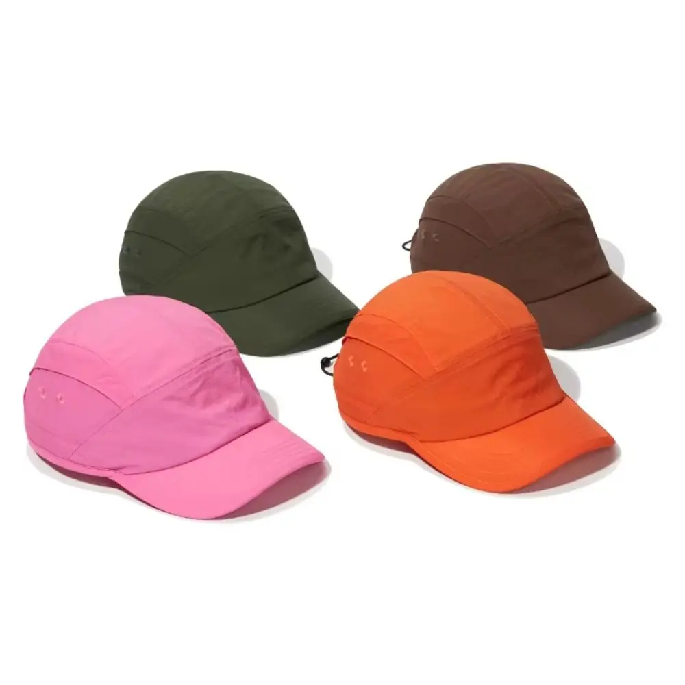 

Spring Summer Breathable 5-Panel Cap Waterproof Adjustment Baseball Cap Nylon Casual Quick-dry Hat Snap Back
