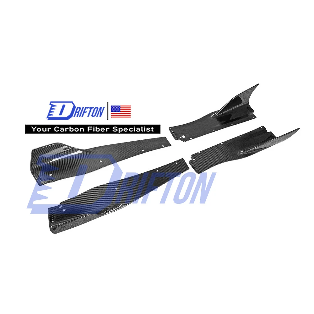 

[free ship] RYFT Style Dry Carbon Fiber Side Skirt For Mclaren 720S Body Kits Bodykit 2017 2018 2019 2020 2021 2022