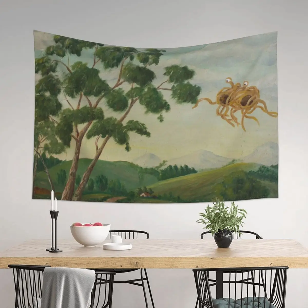 

Flying Spaghetti Monster Tapestry Art Mural Bed Room Decoration Home Decorators Tapestry