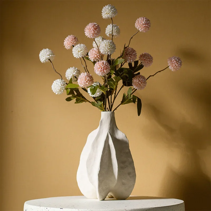 CAPIRON Nordic Ceramic Vase Abstract Modern Centerpiece Decorative Home Living Room Tabletop Decoration Accessories Bathroom