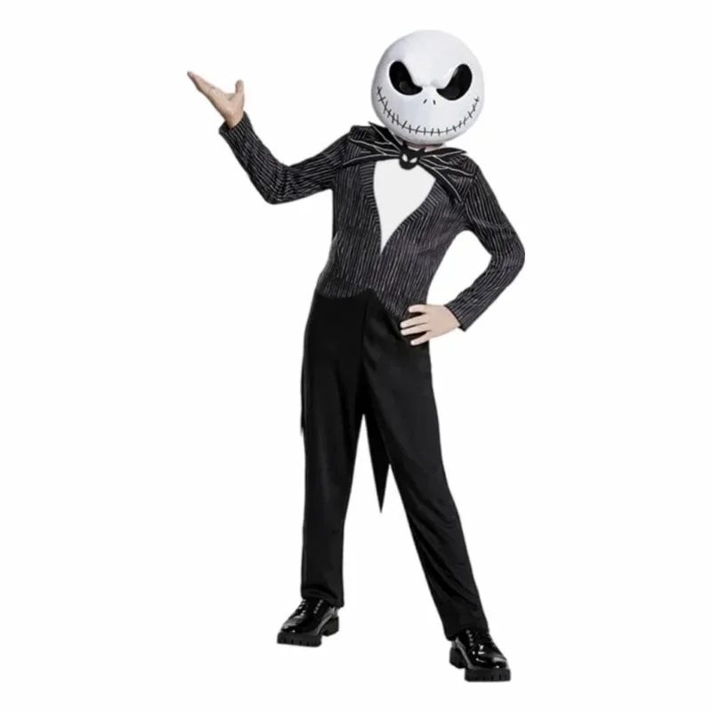 2024 New The Nightmare Before Christmas Jack Cos Suit Skeleton Jack Halloween Cosplay Stage Costume Party Performance Costume