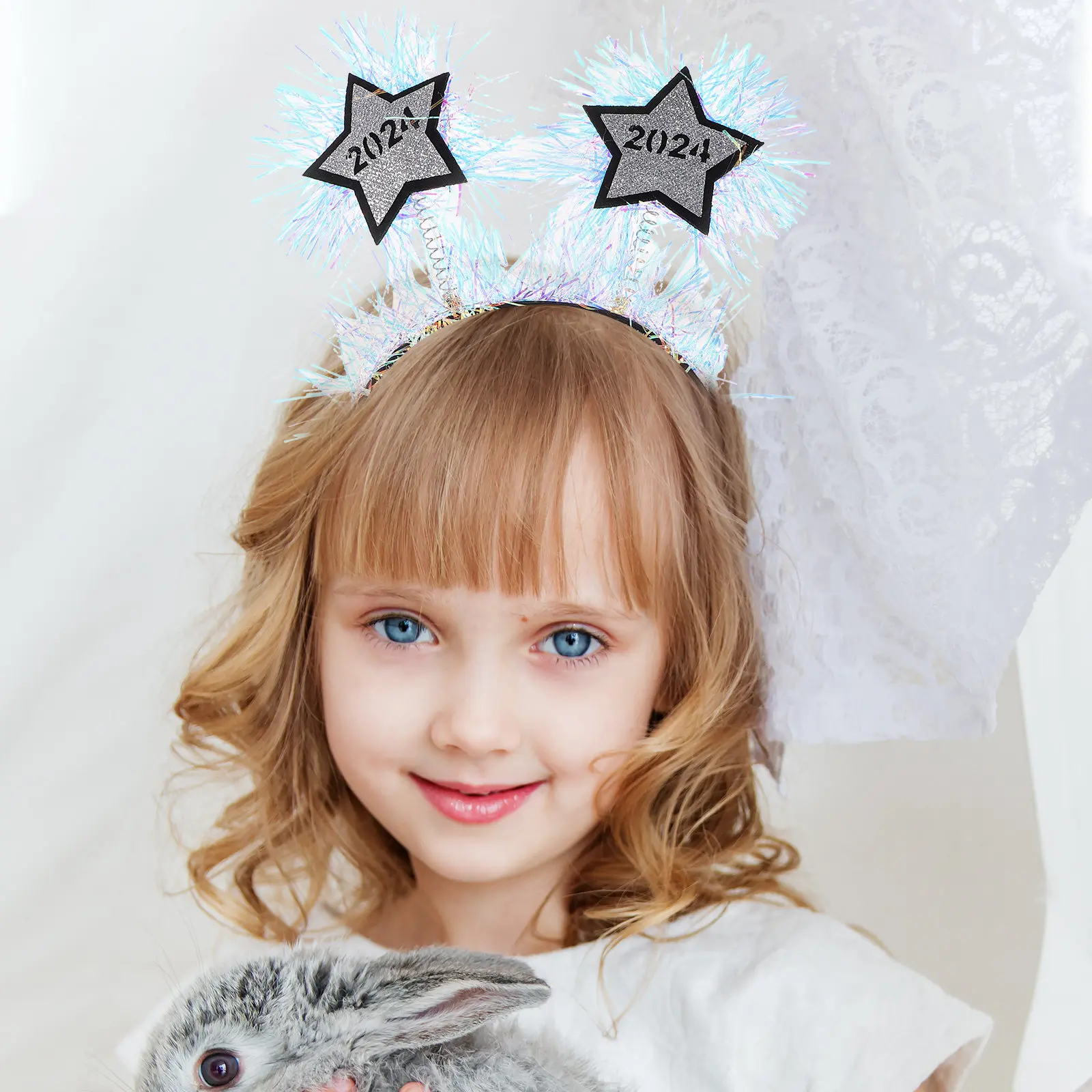 

3 Pcs Headbands for New Year's Headwear Party Headdress Years Eve Costume Hairbands