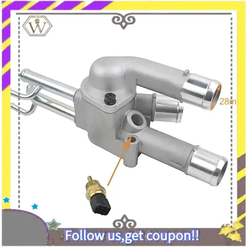 ABXV-25600 23640 Coolant Thermostat เหมาะกับ Hyundai Tucson Elantra Kia Soul Sportage 2.0L 03-11 2562023640