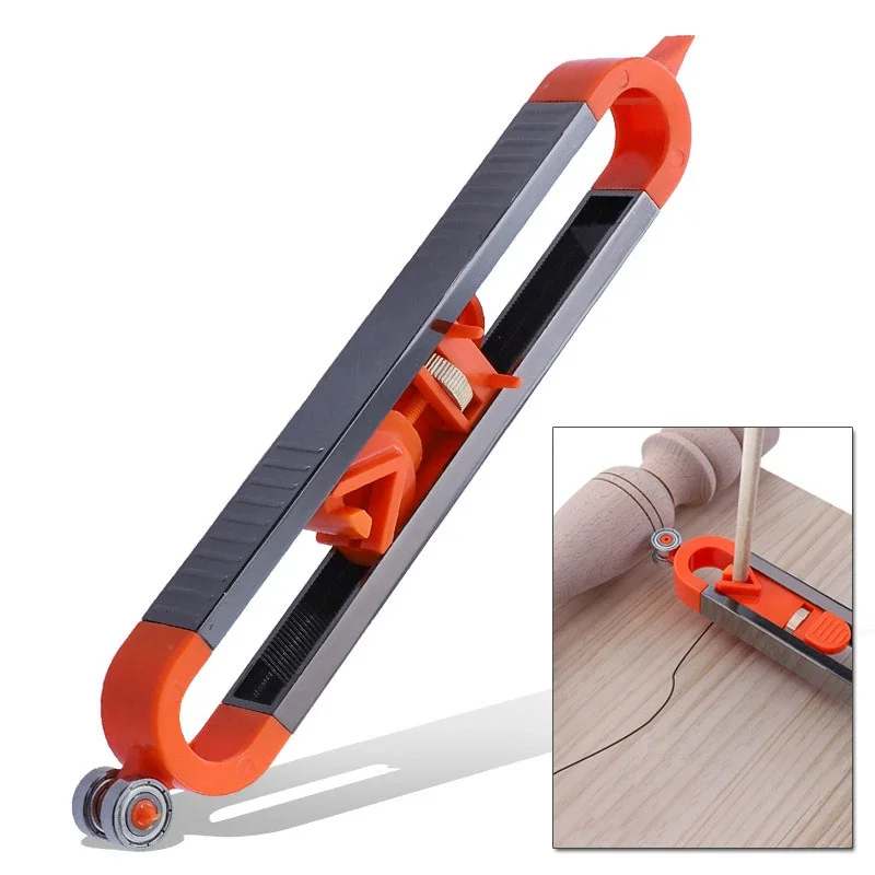 New Profile Scribing Ruler Contour Gauge with Lock Adjustable Locking Precise Woodworking Measuring Gauge Profile Duplicator