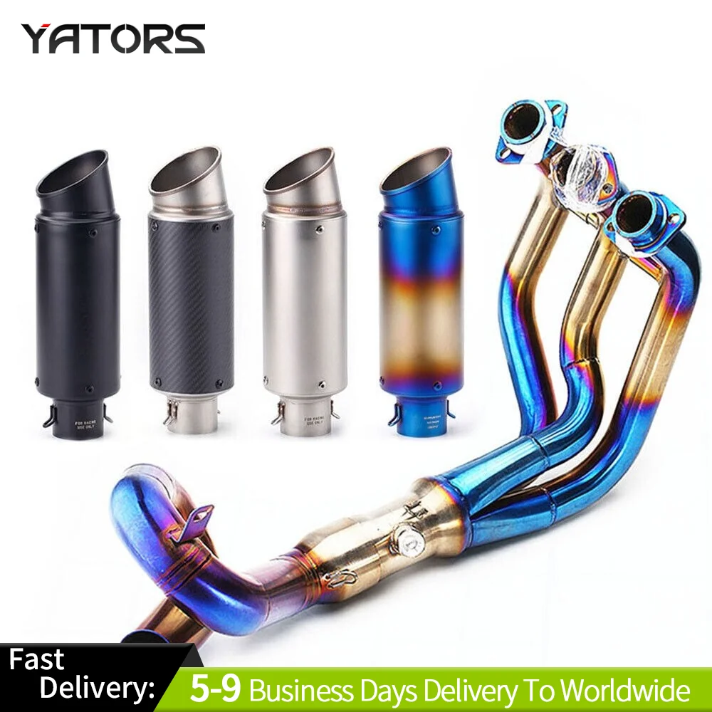 

For Yamaha MT-09 FZ09 2013-2020 Exhaust System Header Pipe 51mm Muffler Escape Exhausts Pipes