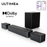 ULTIMEA 450W 5.1 Dolby Atmos Sound Bar, 3D Surround Sound System for Home Theater TV, 2 Surround Speakers & Wireless Subwoofer