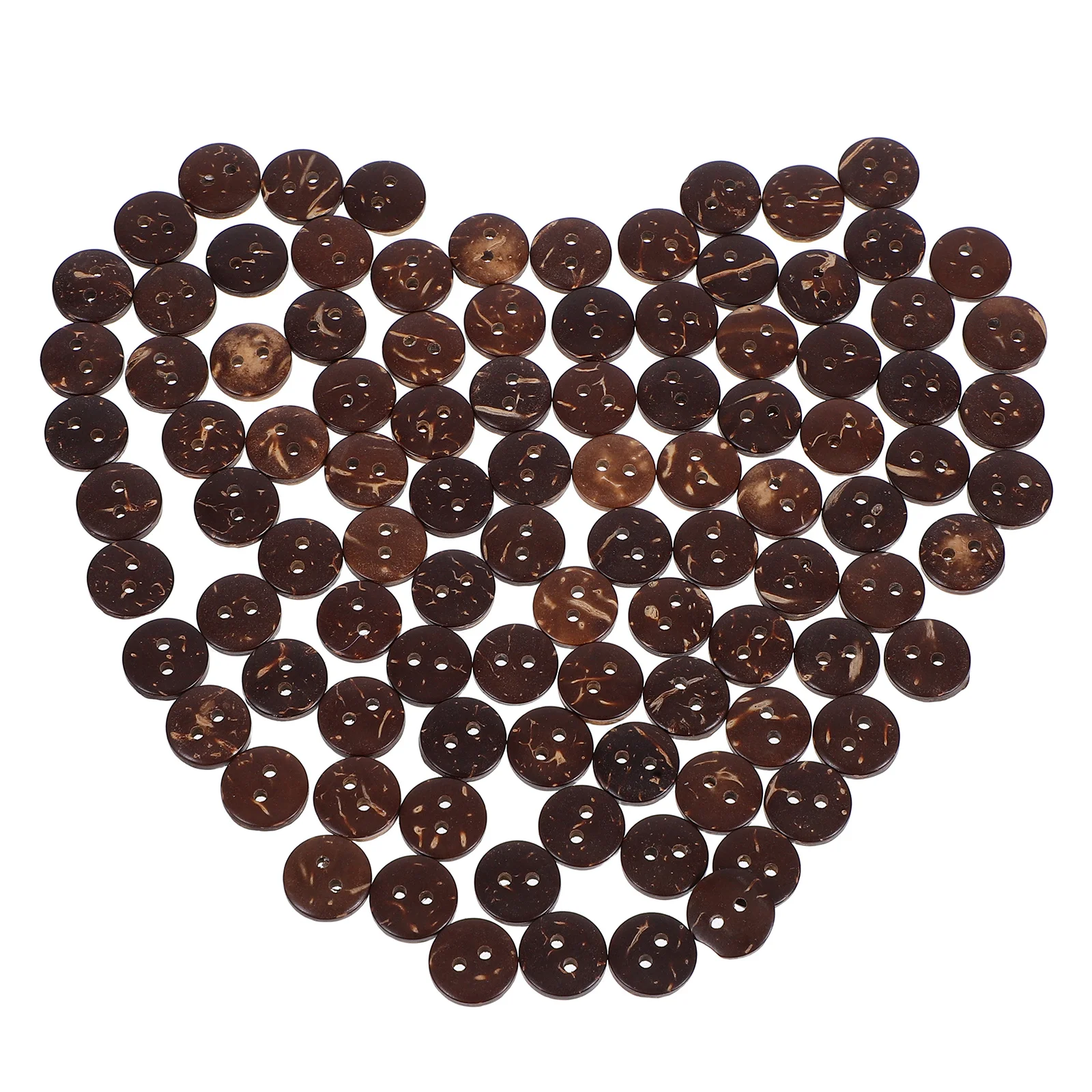 

100 Pcs Natural Coconut Shell Buttons for Sweaters Decors Crafts Coats Replacement Shirt Crafting Child