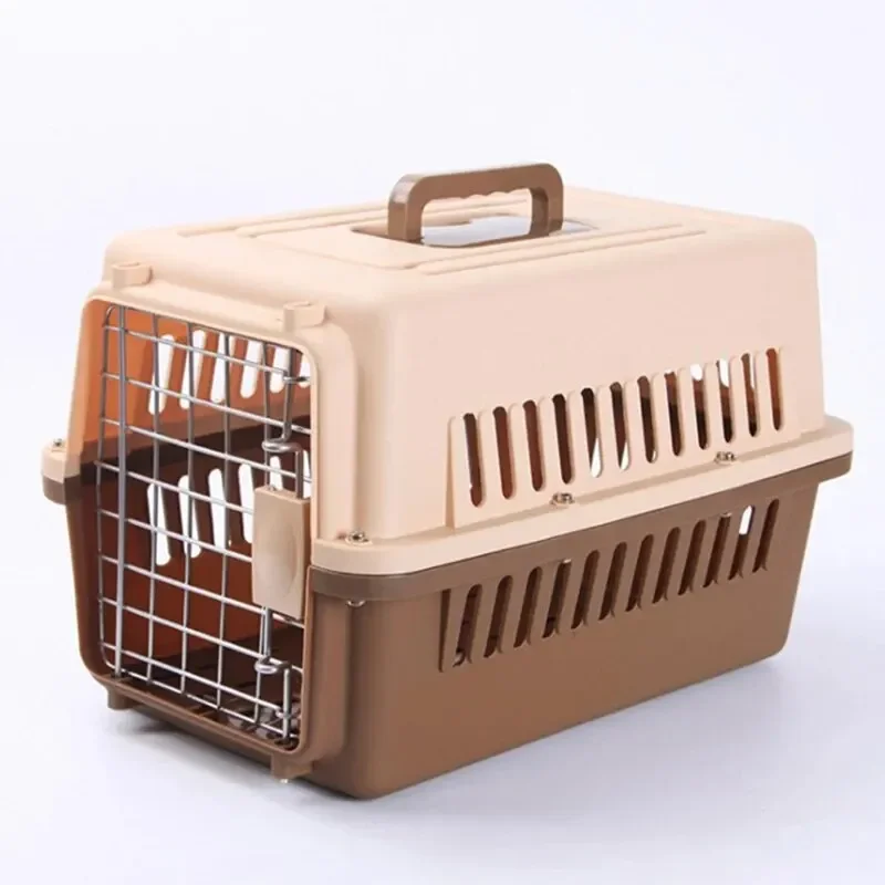 Small Cat And Dog Portable Pet Transport Cage - Indoor And Outdoor Articulated Roof Air Travel And Home Cages, Car/Sea Kennels 5