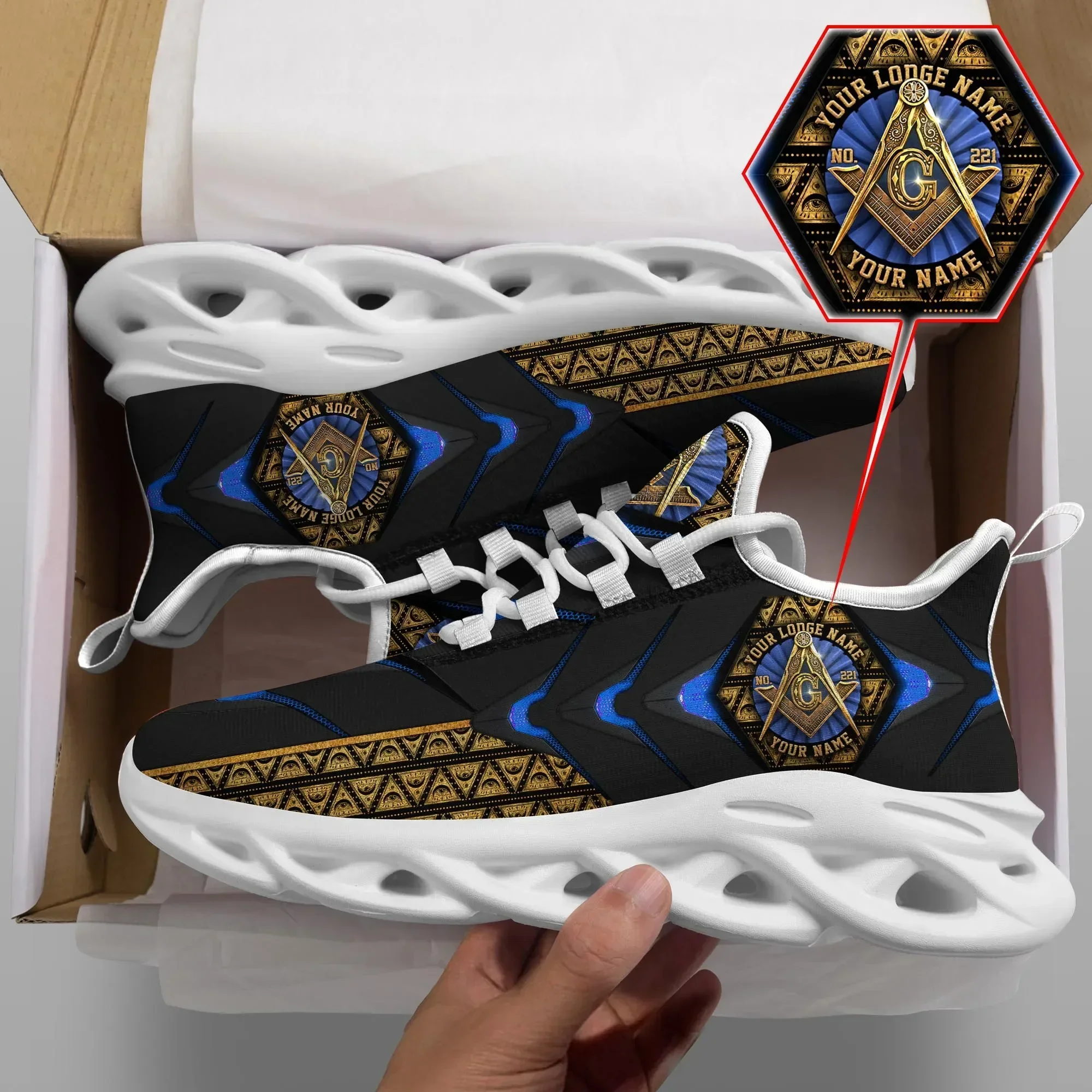 

Cool Fashion Men Running Shoes Outdoor Sports Breathable Boy Shoes Graffiti Comfortable Trend Custom Male Shoes