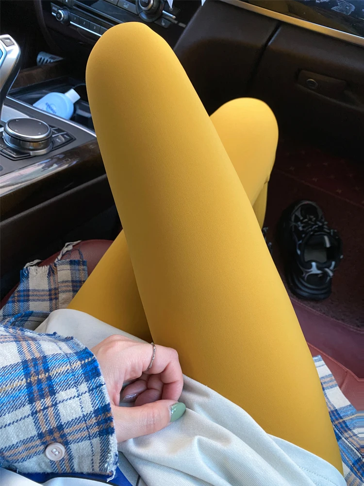 Calças de yoga de pele de arca feminina fina fitn bot casual sete nove calças náilon elastano mistura primavera verão nova chegada