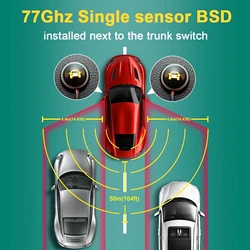 ระบบตรวจจับจุดบอดรถยนต์ 77 Ghz มิลลิเมตรคลื่นเรดาร์ BSD Blind Spot Monitoring Reversing Radar Sensor