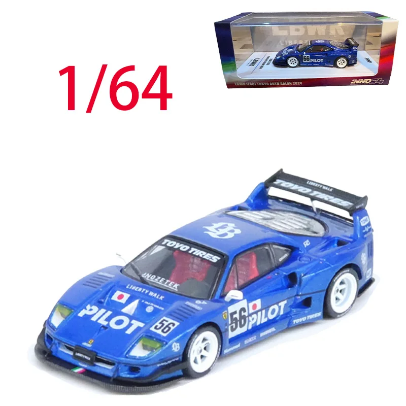 

INNO литой под давлением масштаб 1/64 LBWK F40 Tokyo Auto Salon 2024, модель автомобиля из сплава, игрушки для мальчиков, подарочная коллекция, дисплей