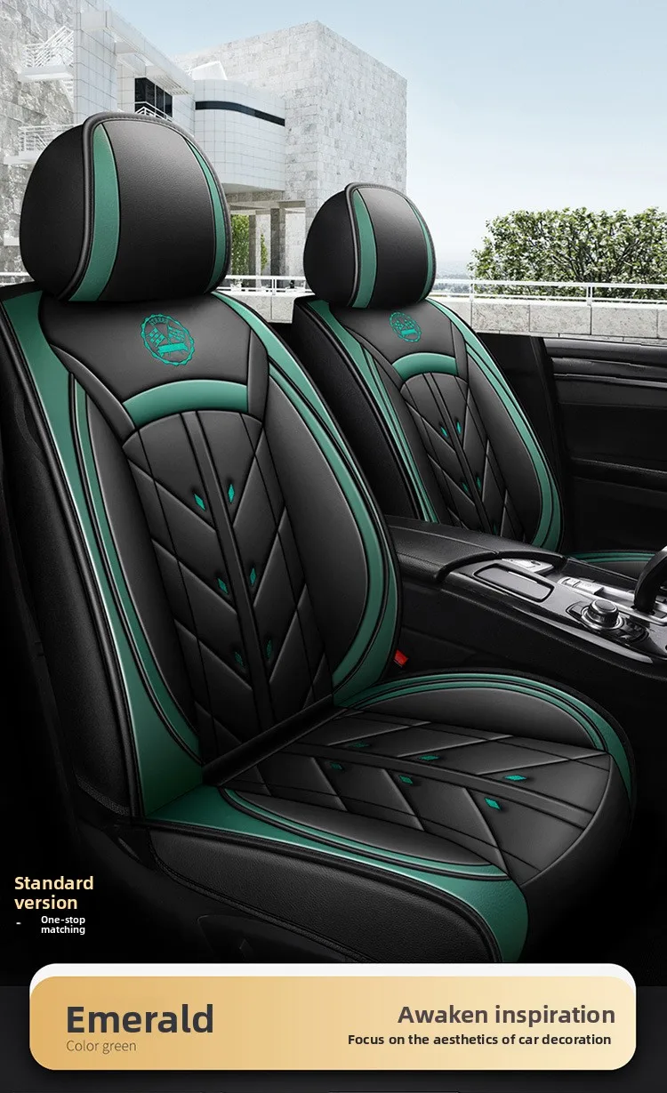 Universal Split Seat Fully Surrounded Car Seat Cover Breathable Comfortable Luxury Leather Seat Cushion Full Seats Cover JJ225