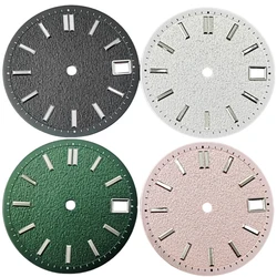 28.5mm Watch Dial For NH35 NH35a With Date Window Black White Color Watches Automatic Movement Accessories Parts