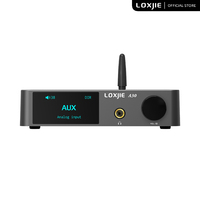 LOXJIE A30 Desktop Stereo Audio Power Amplifier Headphone Amp with APTX Bluetooth 5.0 ESS DAC Chip Remote Control Support