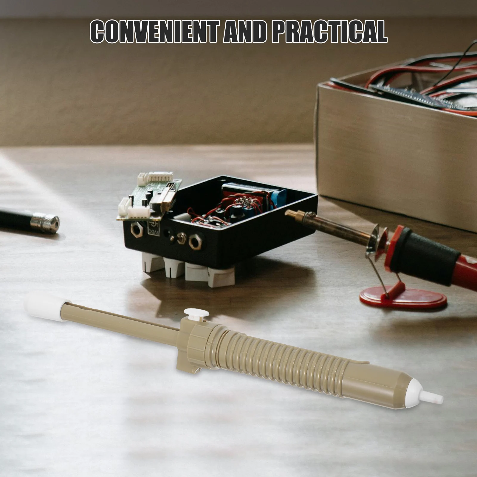 

Manual Desoldering Pump Solder Absorber Tool Portable Pumps Remover Gooseneck Suction Sucker Efficient Removal DIY Professional