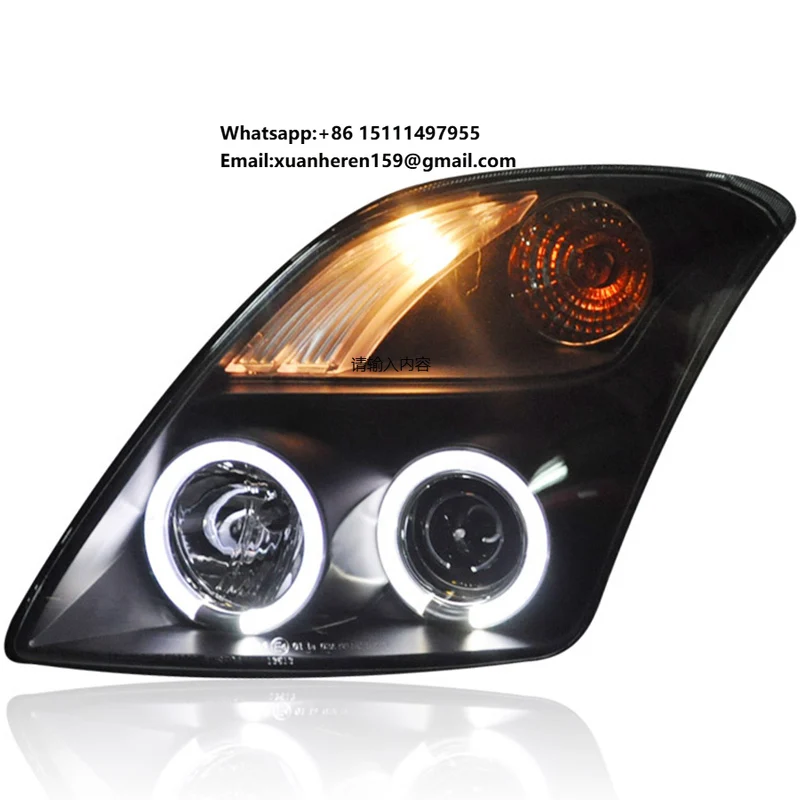 

New 12V Suzuki Swift 05-18 Year Xenon LED Headlight Assembly Angel Eye Lens Modification Small Lamp-Condition New