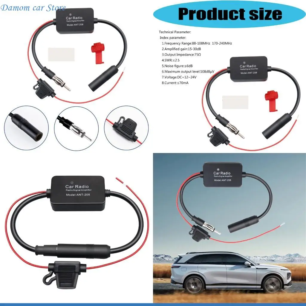 

A2UC Professional Car Radio Antenna Support 12-24V Input