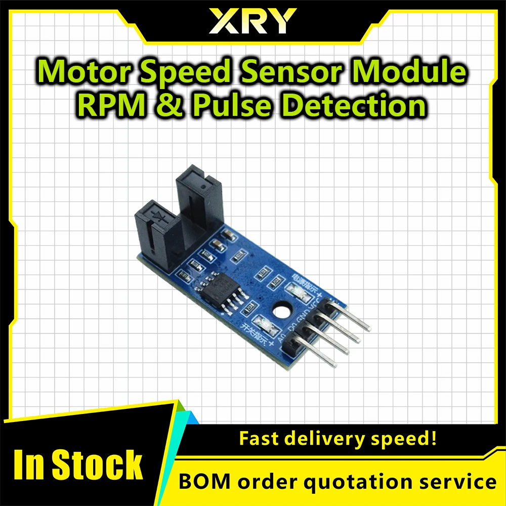 IR Infrared Slotted Optical Speed Measuring Sensors Optocoupler Module For Motor Test PIC AVR Speed module