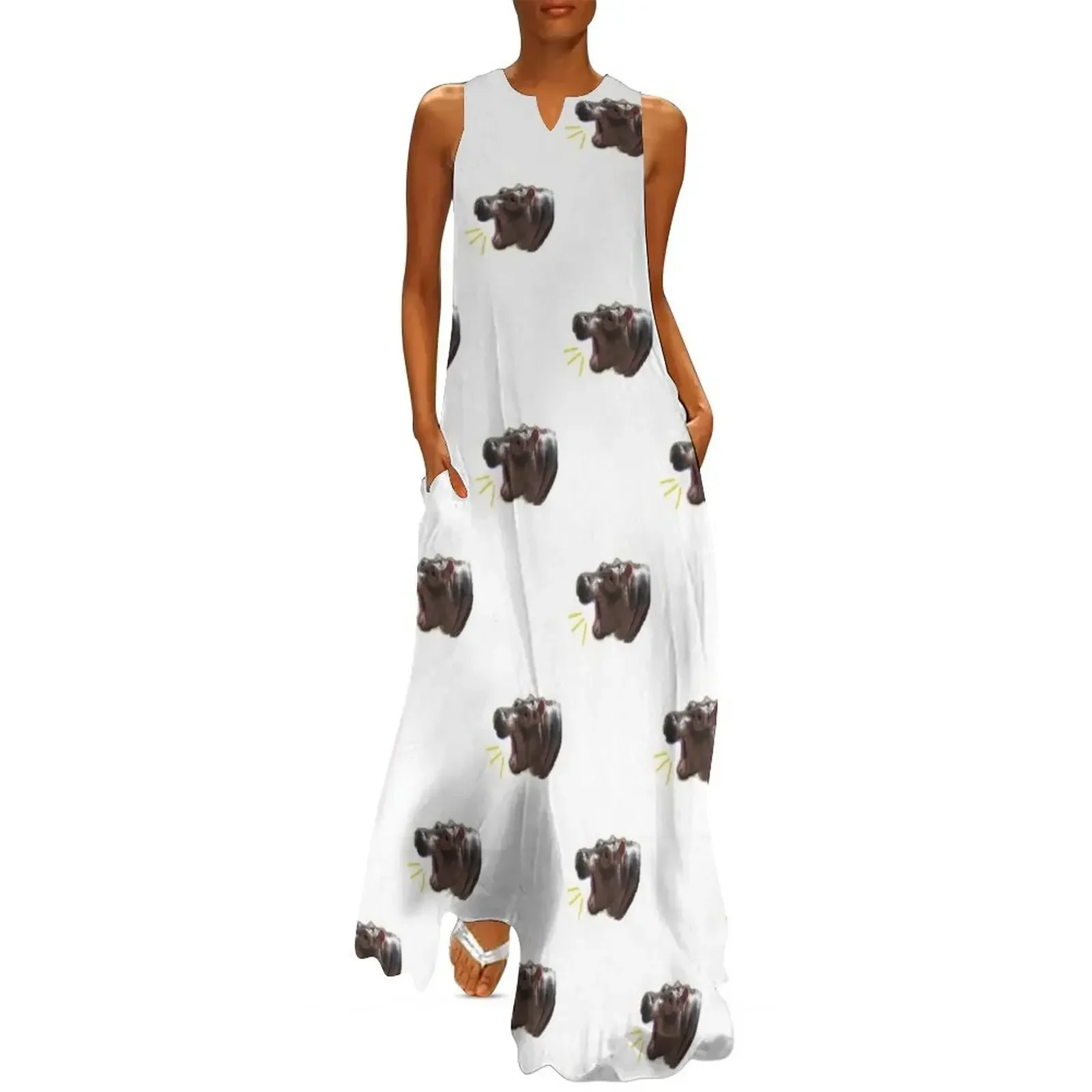 

sassy fiona the hippo Long Dress evening dresses luxury 2025 summer woman dress 2025 womans clothing Dress vintage