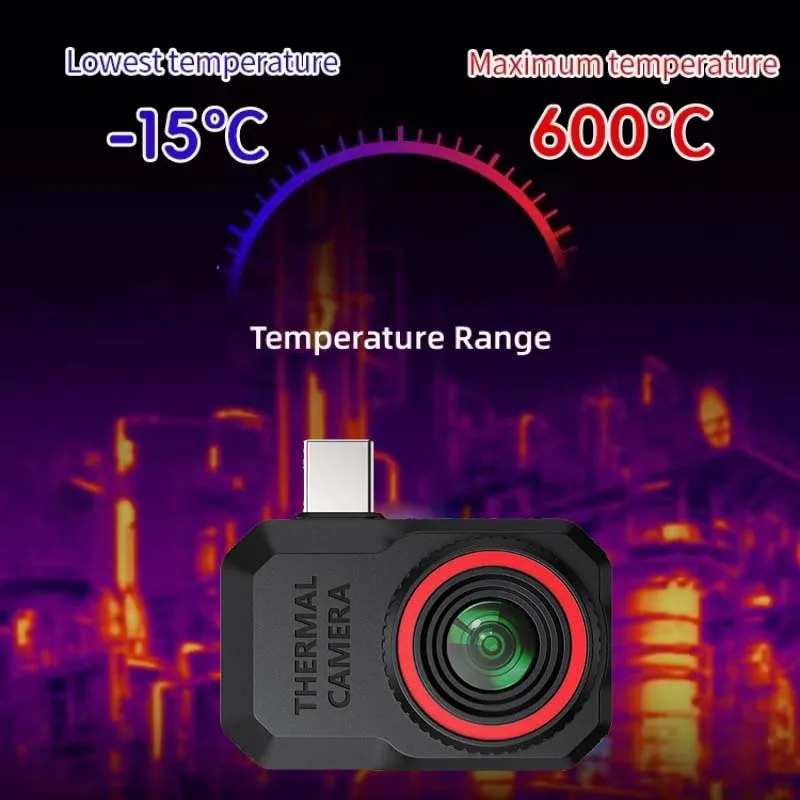 HABOTEST HT820 Mini caméra d'imagerie thermique 256*192 infrarouge et visible double objectif imageur thermique détection de défauts de Circuit de chauffage