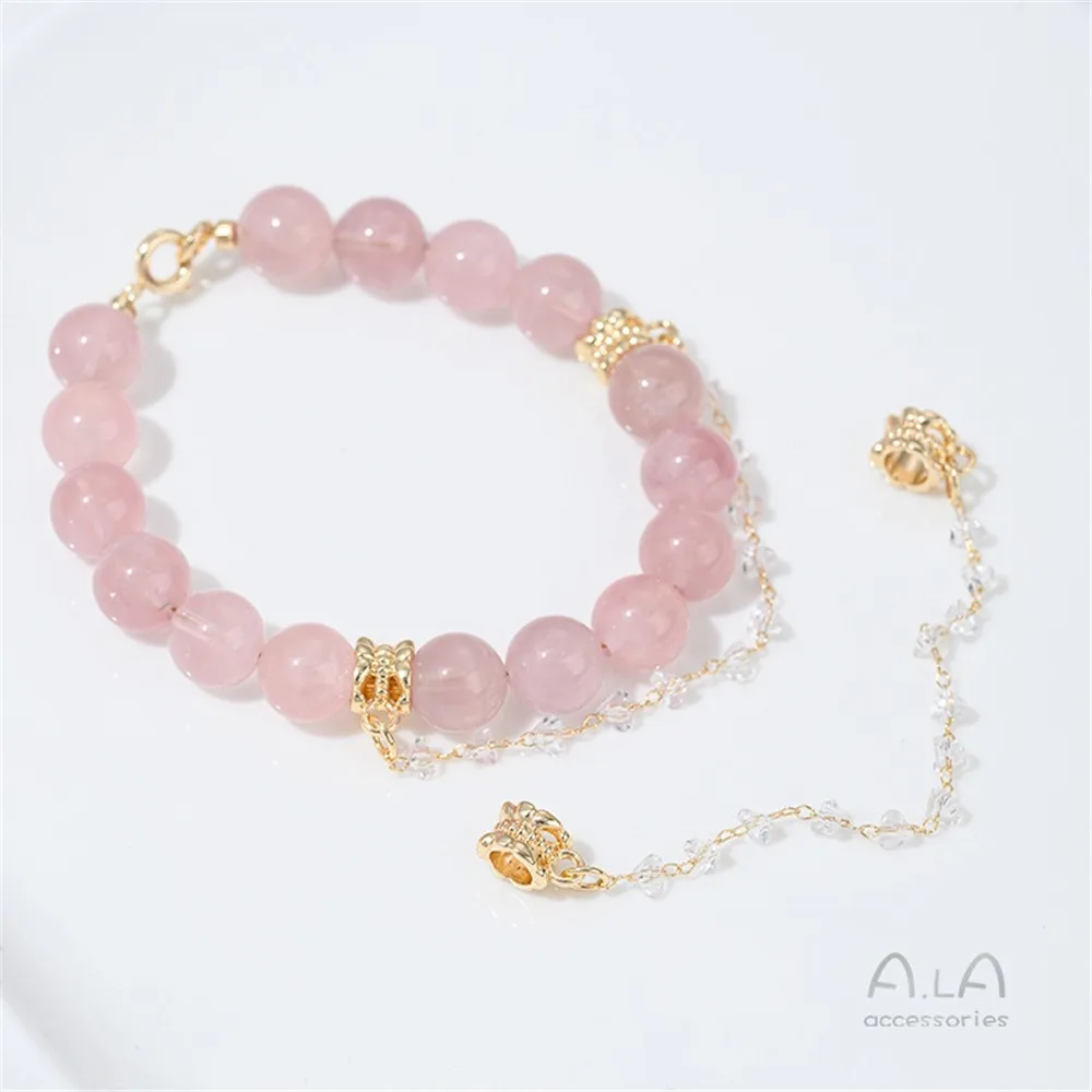 

14-каратный золотой браслет-цепочка, защитная цепочка с бахромой, манго, луна, снежинка, кулон, браслет «сделай сам», аксессуары для капа