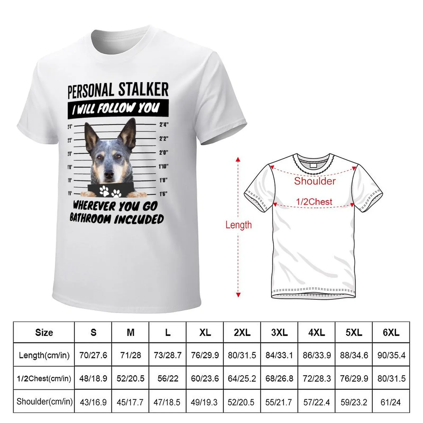 Personal Stalker Dog T-Shirt anime clothes kawaii clothes mens graphic t-shirts hip hop