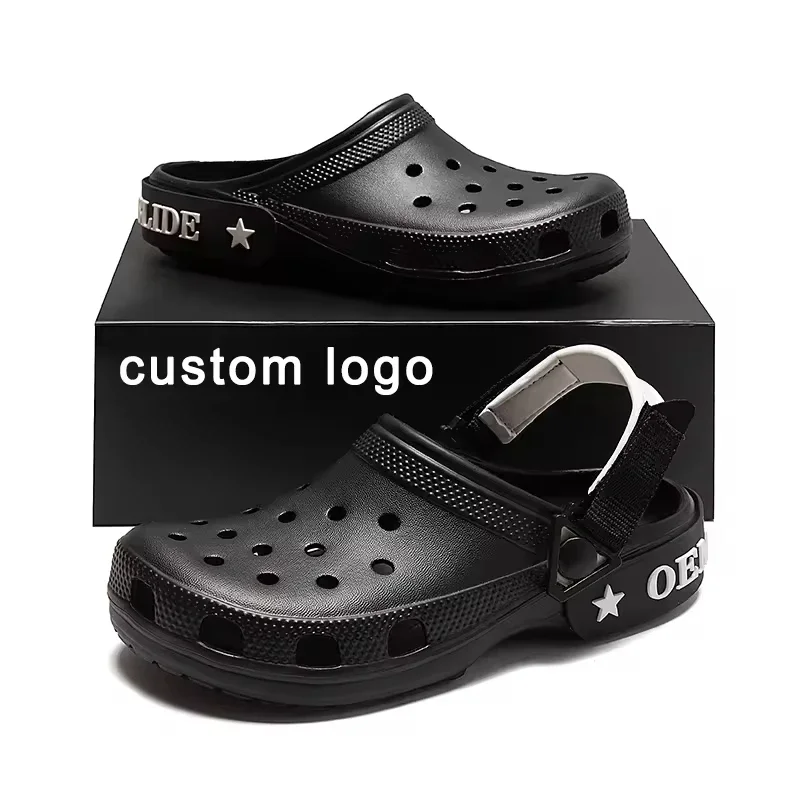 New Type Womens Custom Logo Summer Clogs Shoes Unisex Garden Clogs  Shower Slippers