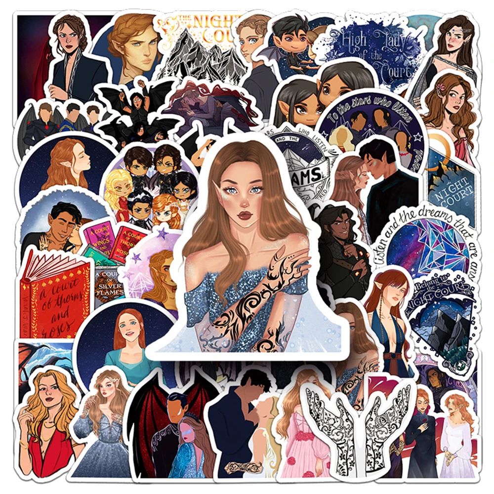 10/30/50pcs Acotar Merchandise TV Series Stickers Aesthetics Decals Graffiti Toy Diary Scrapbooking Cartoon Fun Sticker for Kids