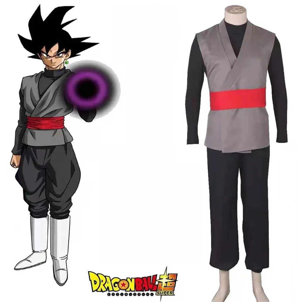 Disfraz de Dragon Ball Z, traje de Super Son Goku Black Zamasu Kai Goku Black para Cosplay, Halloween, Carnaval, regalo de cumpleaños