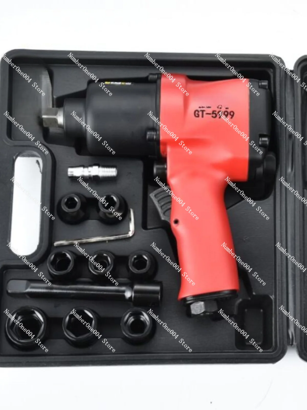 Small Air Gun Machine Pneumatic Wrench Large Torque Auto Repair Strong Wind Gun Double Hammer Wrench Pneumatic Pneumatic Tool