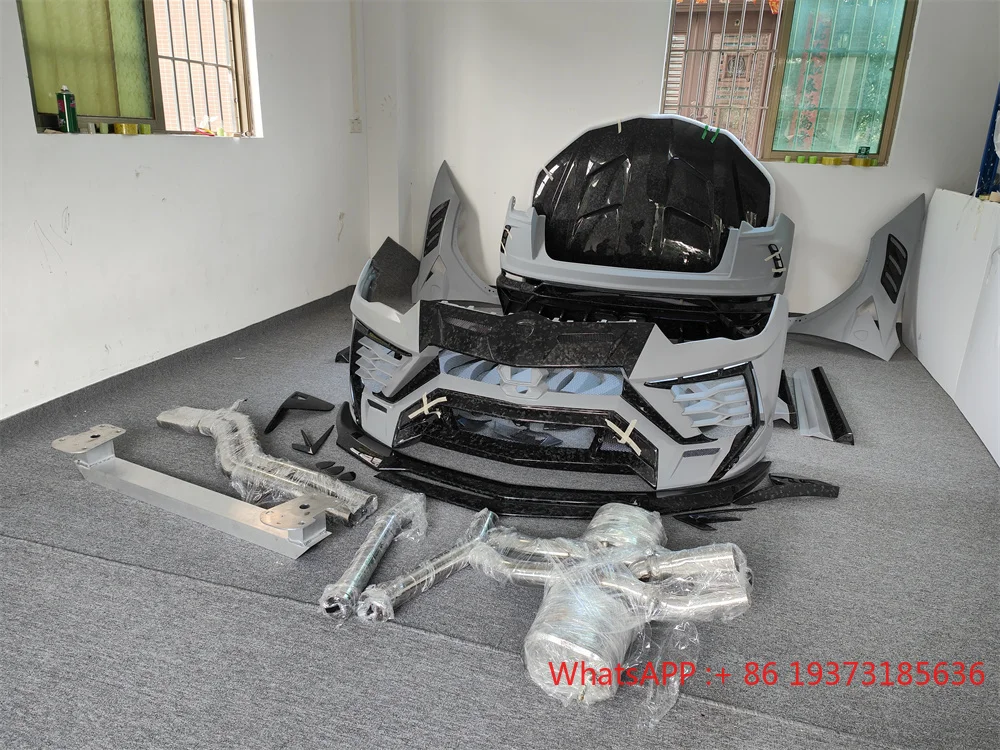 Used for Lamborghini URUS Upgrade  Semi Forged M Style Front and Rear Bumpers Side Skirts Spoilers Exhaust Mudguards Body Kit