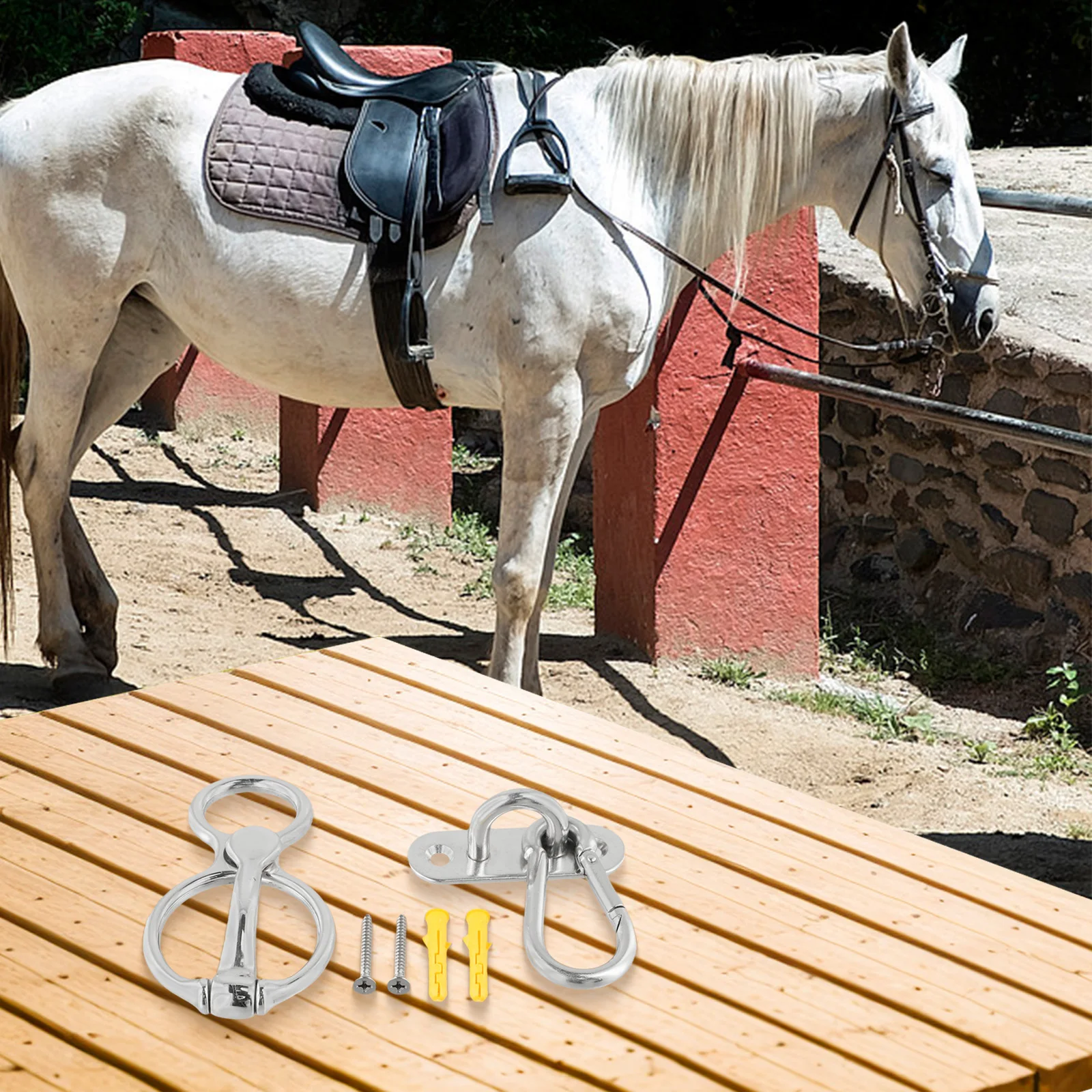 High-quality Easy To Use Of Horse Tie Ring Secure Tying Magnetic Horse Tie Ring for Easy Release High-quality Easy