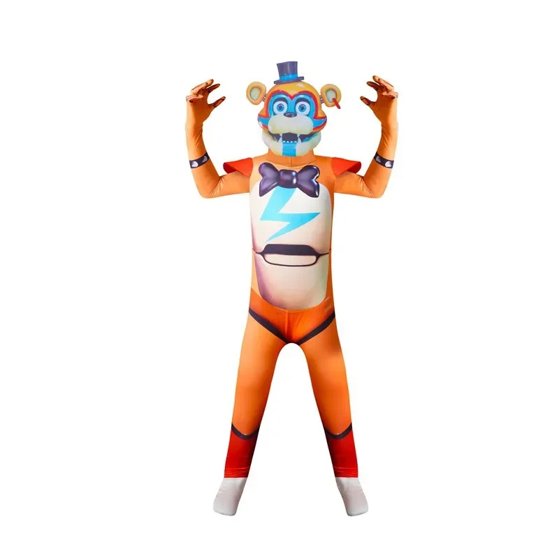 Bear House Halloween Costume for Kids Five Nights Freddyed Jumpsuit Cosplay Nightmare Bonnie Fnaf Freddy Anime 2025 PPT01..