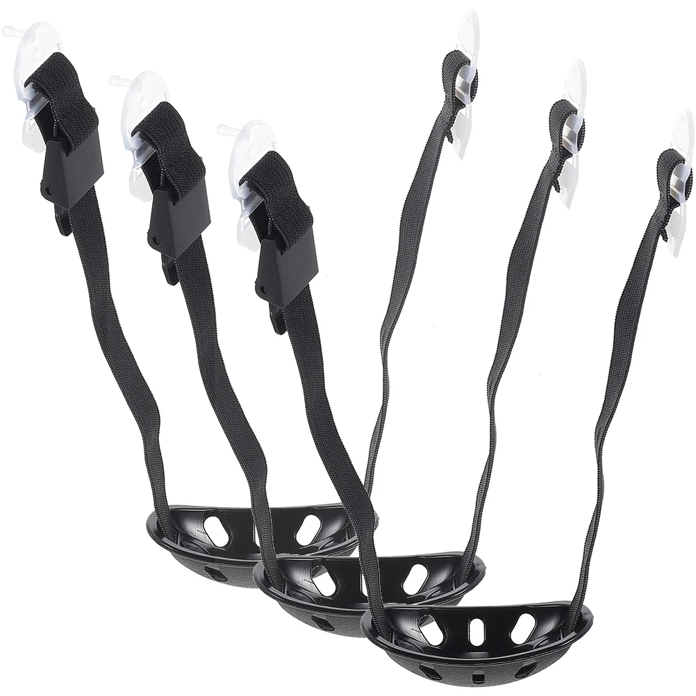 3 قطع من حزام الذقن للقبعة الآمنة، حزام عالمي قابل للتعديل للبعة الصلبة، مقاوم للاهتراء، خفيف الوزن، آمن