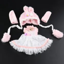 Doll's Clothes 30 cm BJD Dress 1/6 Ball-jointed Accessories OB24 Clothes Winter Socks and Fashion Cute Hat