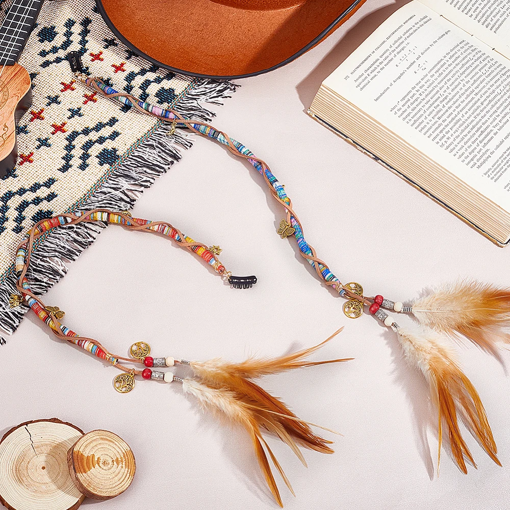 2pcs Feather Hair Extension Cl - Feather Hair Extension 评论和价格