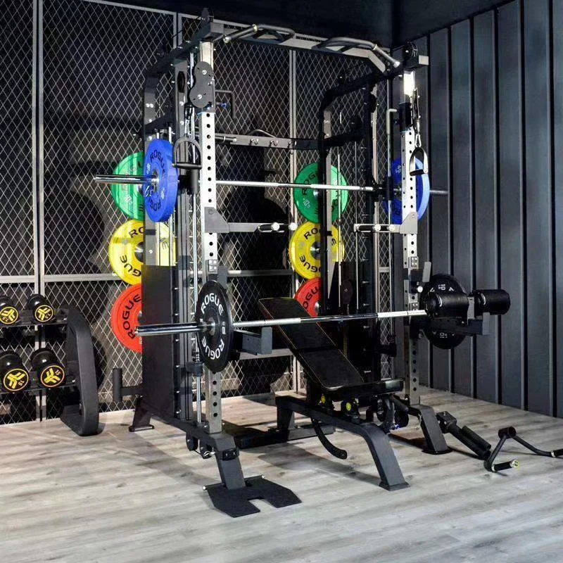 Commercial Comprehensive Fitness Exercise Squat Machine Gym Equipment for Body Building