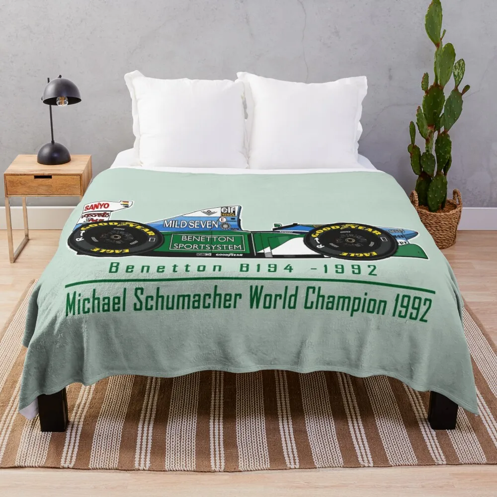 Schumacher Benetton F1 Throw Blanket funny gift Decoratives Blankets