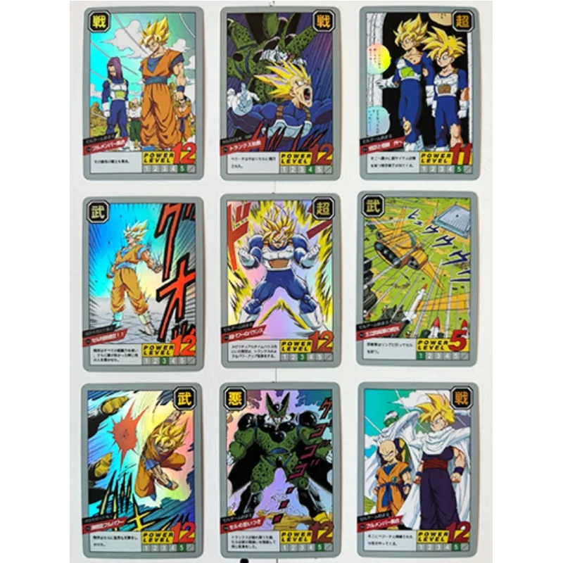 54 Vellen Dragon Ball Flash Card Son Goku Vegeta Iv Cell Piccolo Android 16 Diy Jidou Actie Speelgoed Figuren Anime Game Collectie