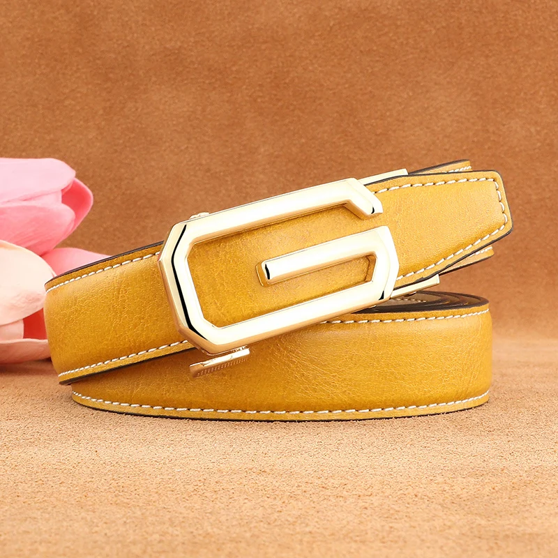 

Высококачественный женский ремень с маленькой буквой g, брендовая роскошная брендовая пряжка из натуральной кожи, модные джинсы и пальто, женский поясной ремень