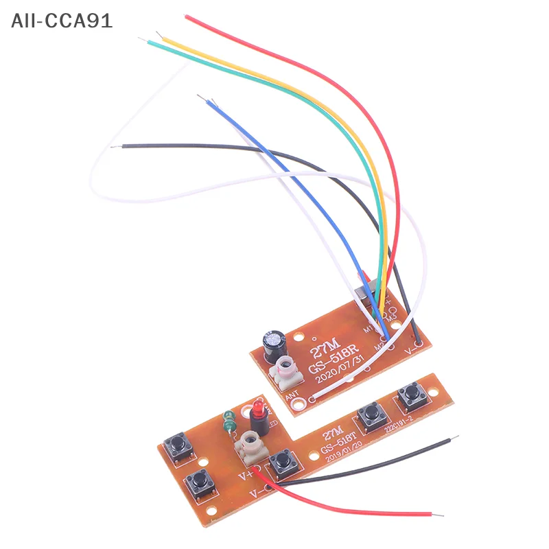 

CCA91-5CH RC Remote Control 27MHz Circuit PCB Transmitter And Receiver Board With Antenna Radio System Car Accessories